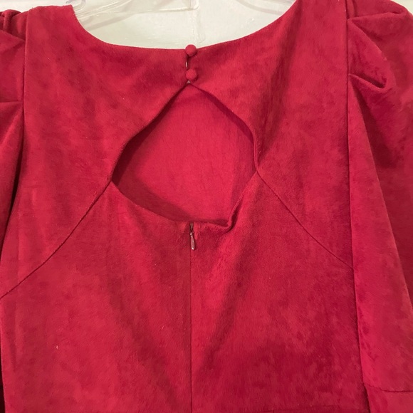 Sugarlips Bold Red Long Sleeve Dress - Picture 6 of 7